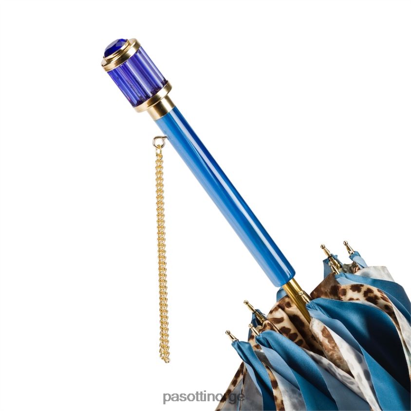 paraply | PASOTTI 189 56084-4 s11 - blå animalier paraply, dobbel klut 8B6Z26410 unisex