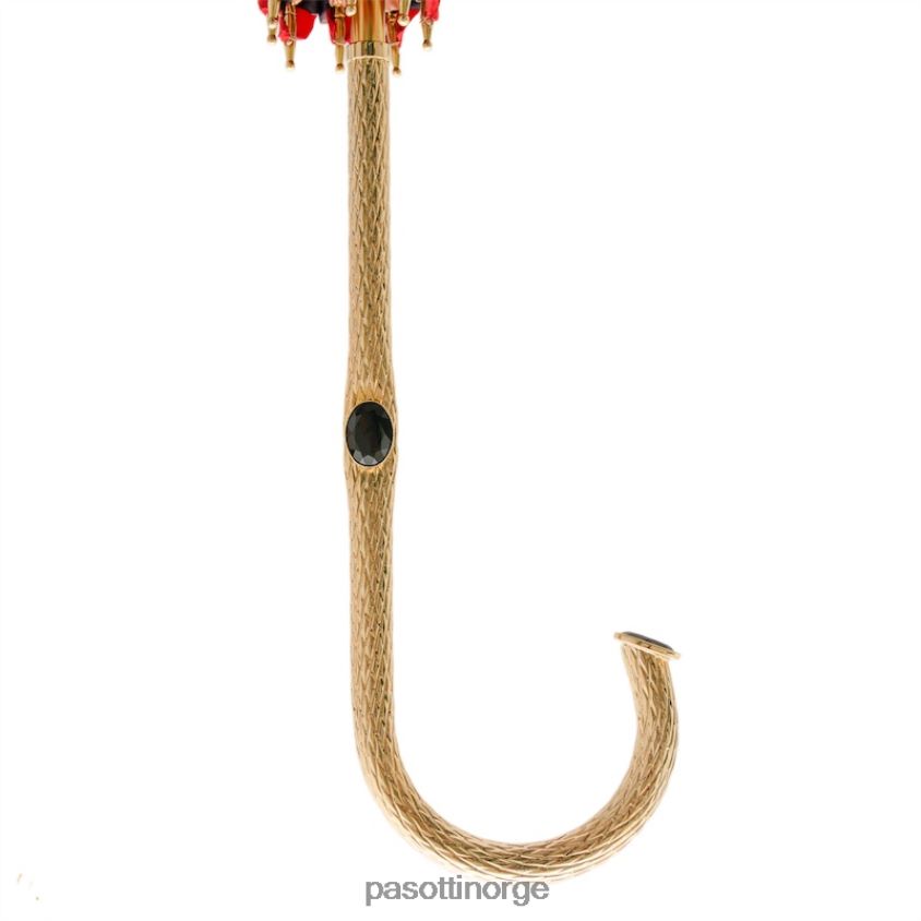 paraply | PASOTTI 189 5a488-92 p5 - paraply med rød leopardmønster, dobbel klut 8B6Z26417 unisex