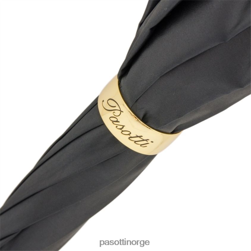 paraply | PASOTTI 189 hawaii p5 - svart paraply med påfuglinteriør, dobbel klut 8B6Z26415 unisex