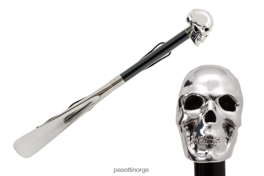 tilbehør PASOTTI cs w33 - sølv hodeskalle skohorn 8B6Z26270 unisex