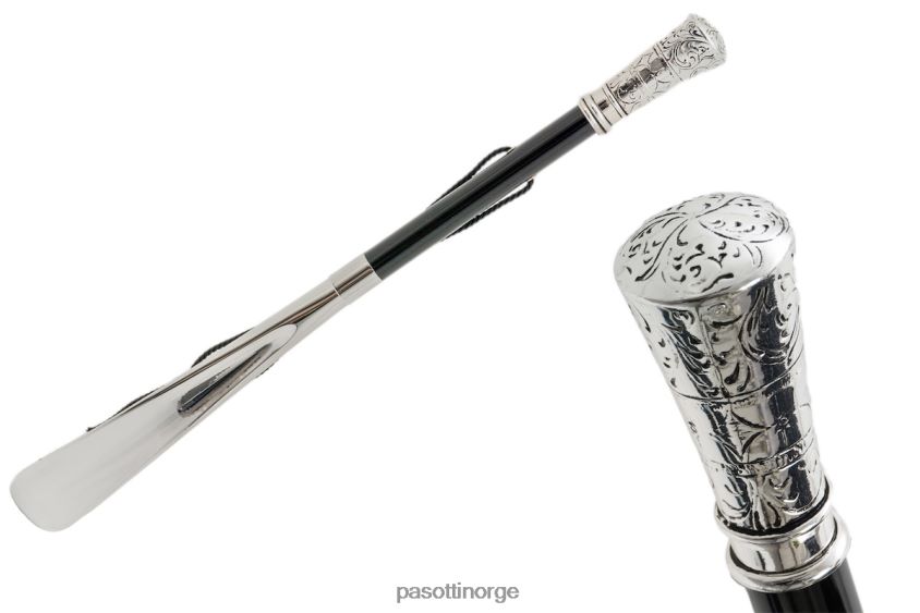 tilbehør PASOTTI cs w34 - klassisk rett sølvskohorn 8B6Z26644 unisex