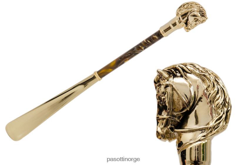 tilbehør PASOTTI cs w41po - gull hesteskohorn, perlebrunt skaft 8B6Z26310 unisex