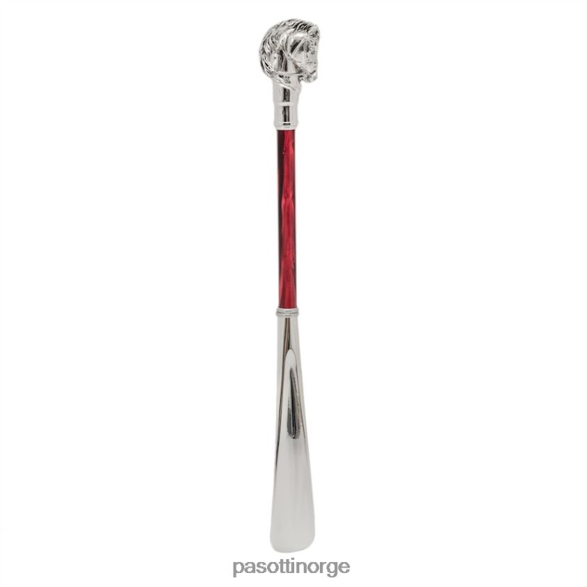 tilbehør PASOTTI cs w41pr - hesteskohorn i sølv, rødt skaft 8B6Z26289 unisex