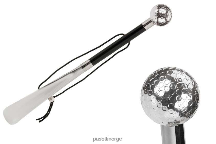 tilbehør PASOTTI cs w82 - sølv golfball skohorn 8B6Z26318 unisex