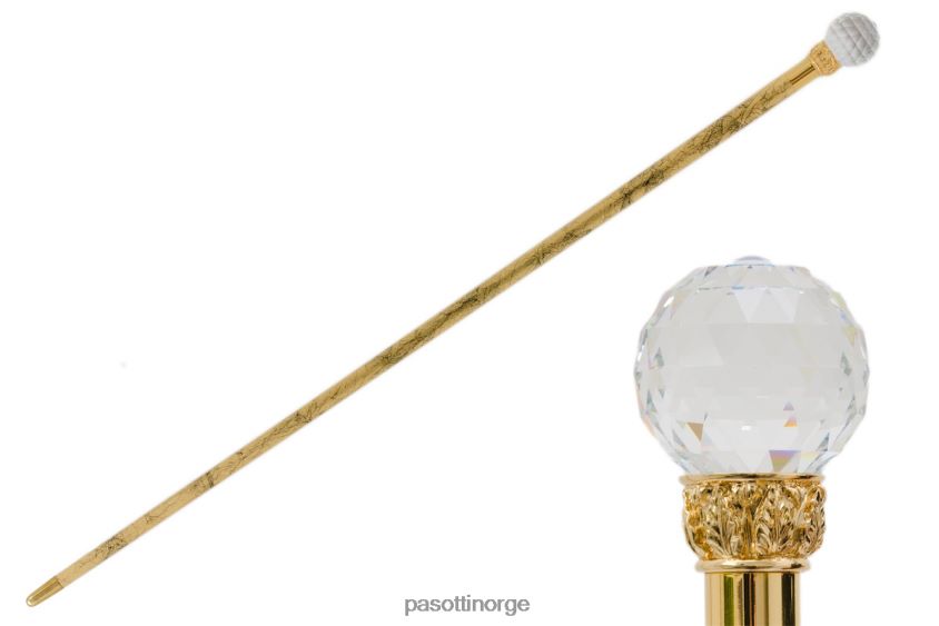 tilbehør PASOTTI ba w01or - krystallkulestokk, gullskaft 8B6Z26234 unisex