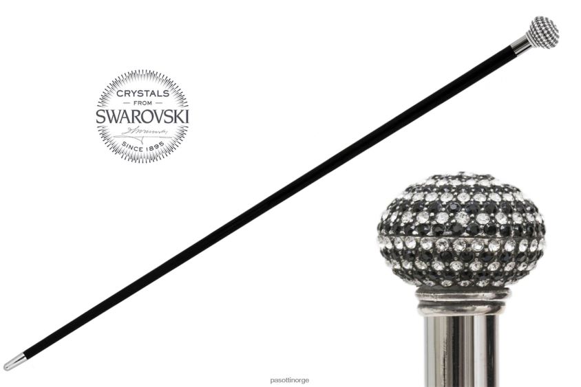tilbehør PASOTTI ba w71bn - vandrestokk med swarovski-krystaller 8B6Z26225 unisex